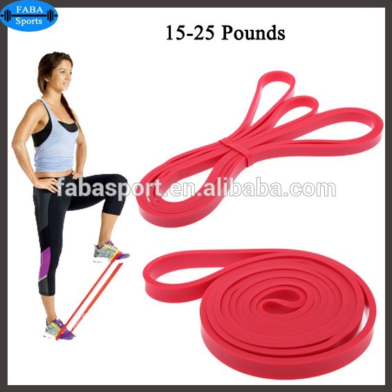 latex resistance band body gym power training powerlifting pull up red for wholesale