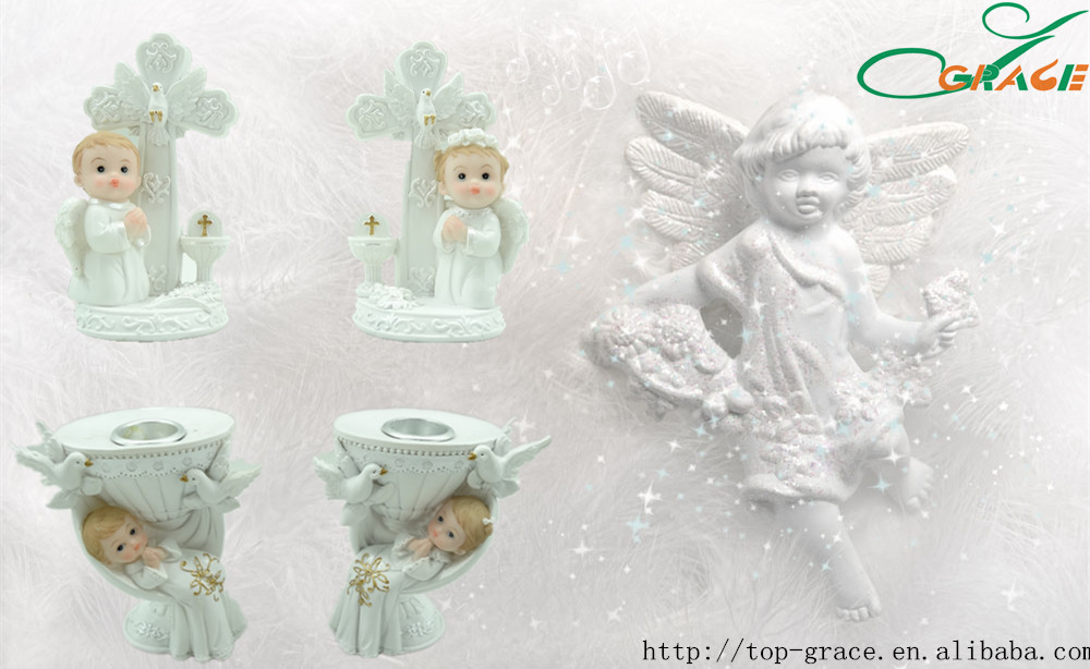 Resin baby 1st communion christening gifts