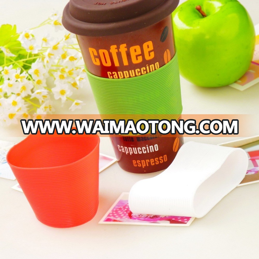 Silicone bottle cup sleeve heat-insulated cup cover