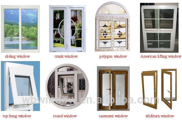 High quality upvc/pvc sliding door with lock cylinder