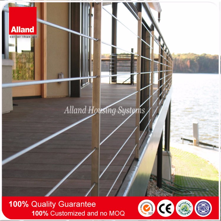 Modern design stainless steel patch fitting glass railing