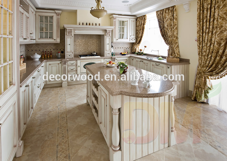 Top quality kitchen cabinets with detail solid wooden kitchen cabinet