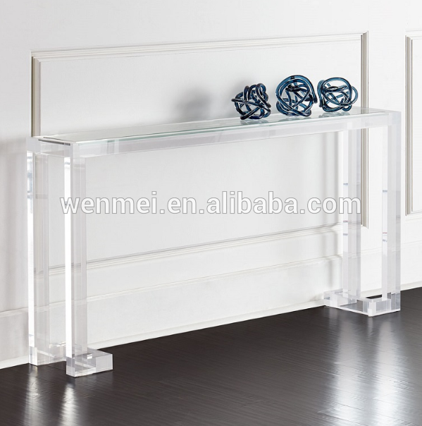 HOT SALE Luxury PMMA Acrylic Console Table