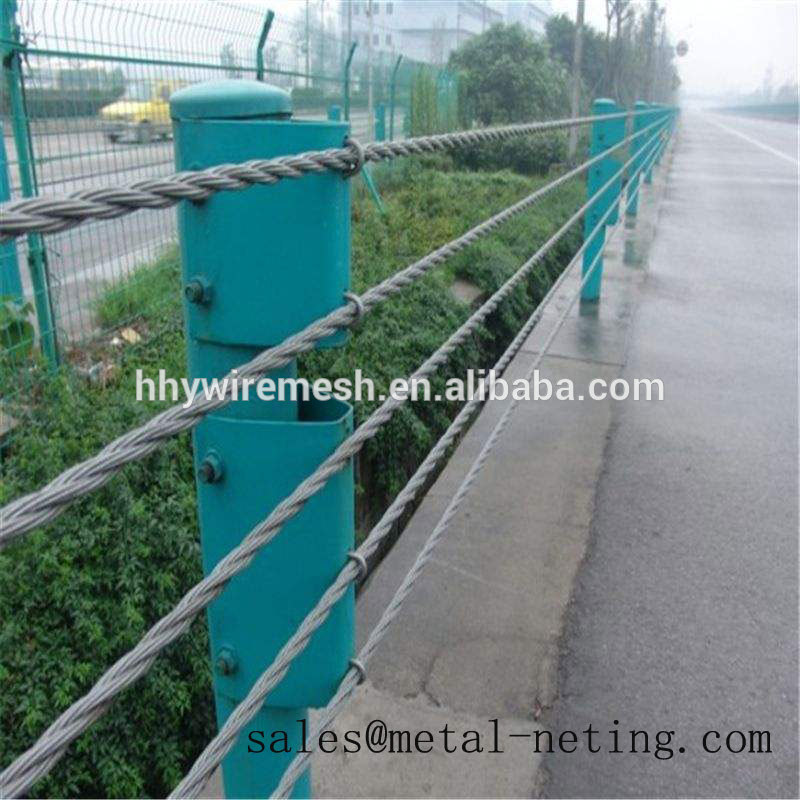 Flexible Wire Rope Fence for  highway guardrail cable barriers