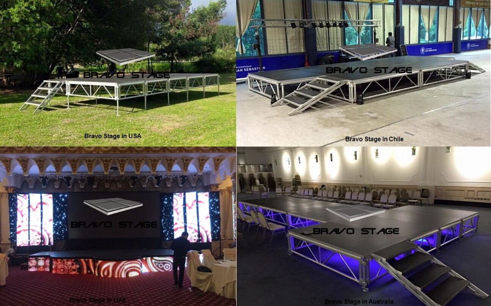 Aluminum Portable Stage Adjustable Portable Event Concert Stage