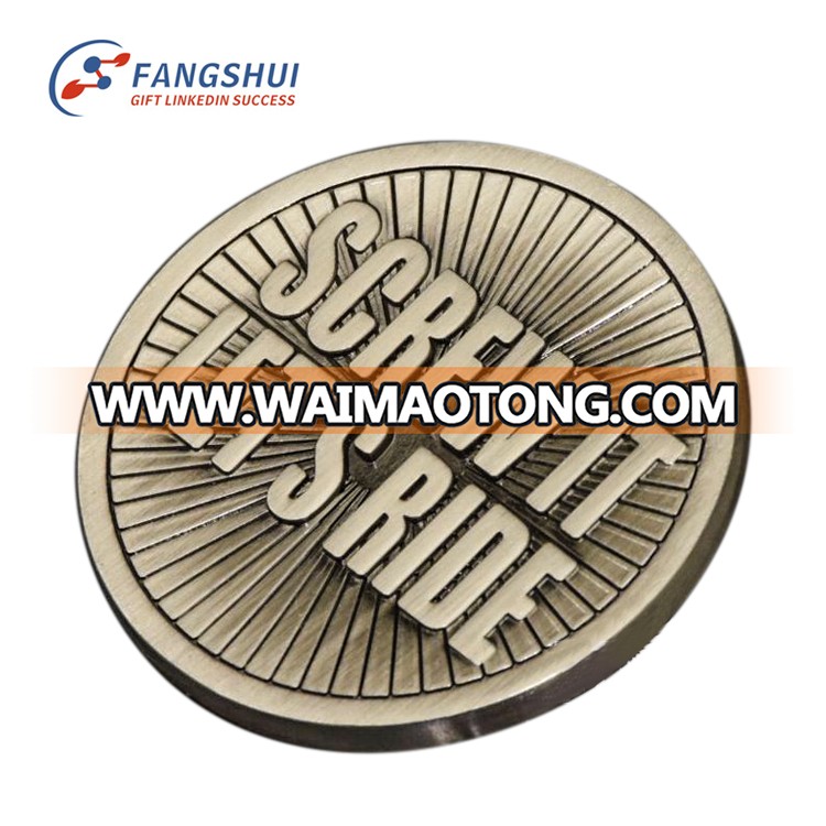 Hot Sale promotional metal engraving blank souvenir coin