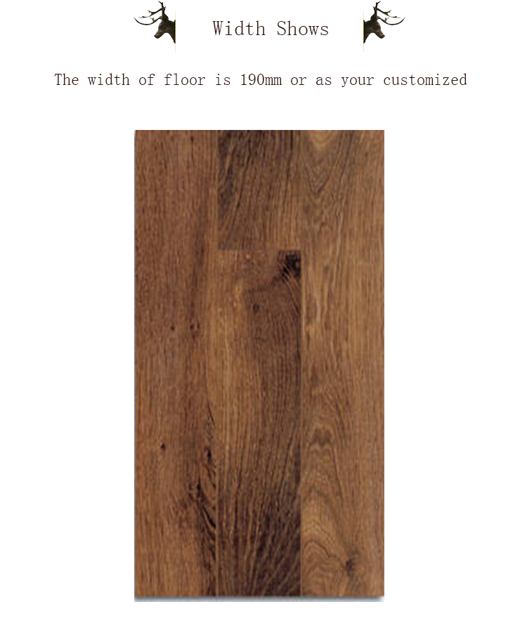 Wholesale cheap hardwood Russtic oak flooring engineered wood flooring for sale