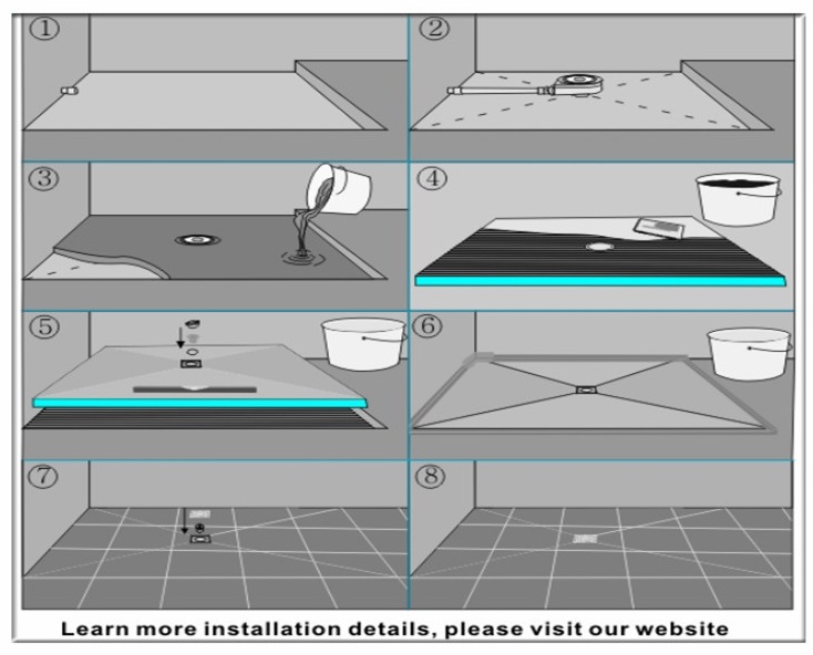 Pre-formed easy-to-install linear XPS shower base polystyrene tray