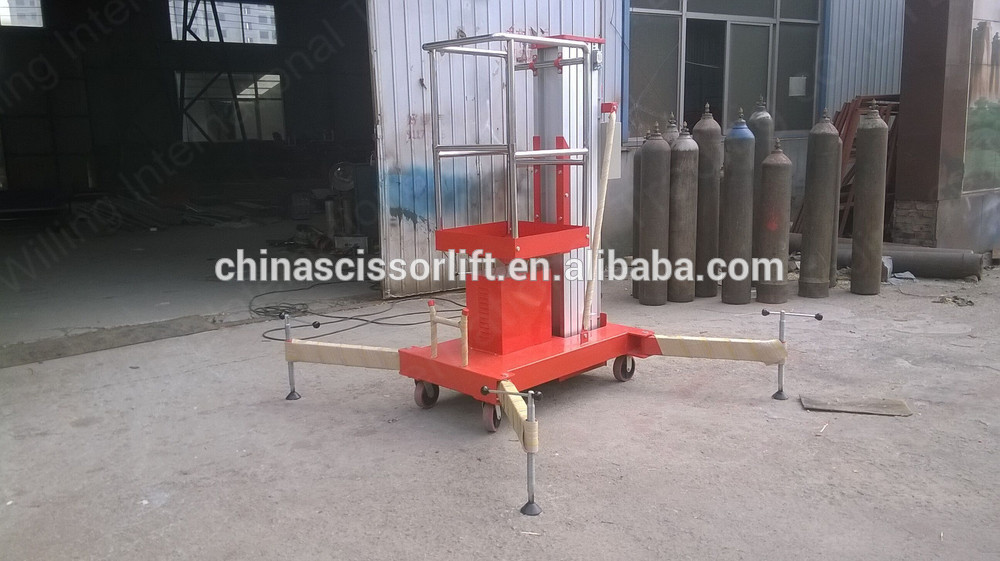 8m single trailing single electric lifting column