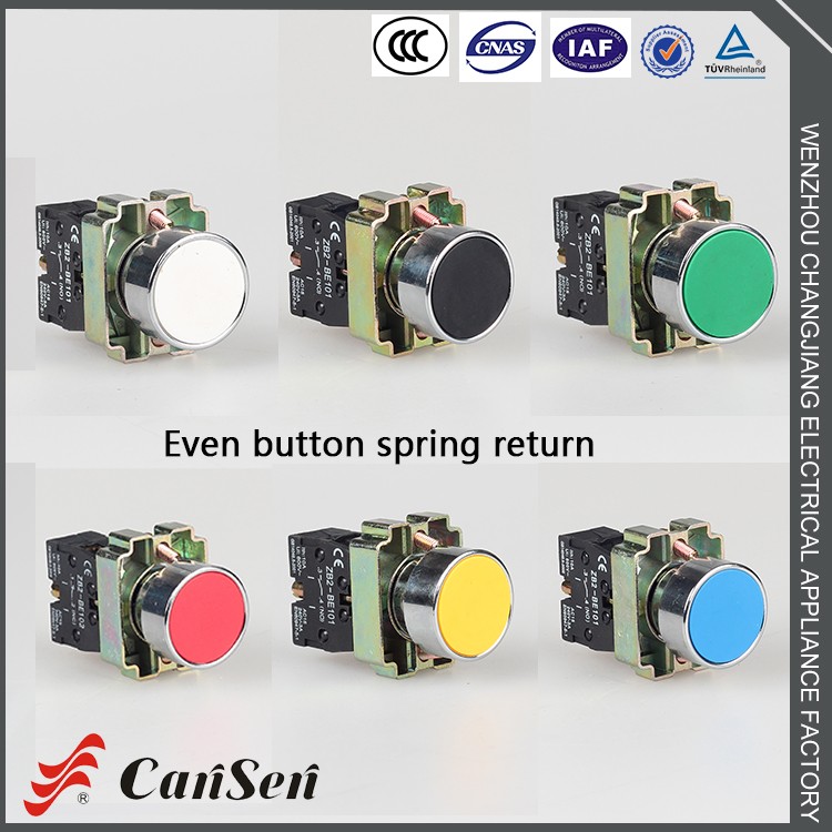 Top sale guaranteed quality spring return metal push button switch