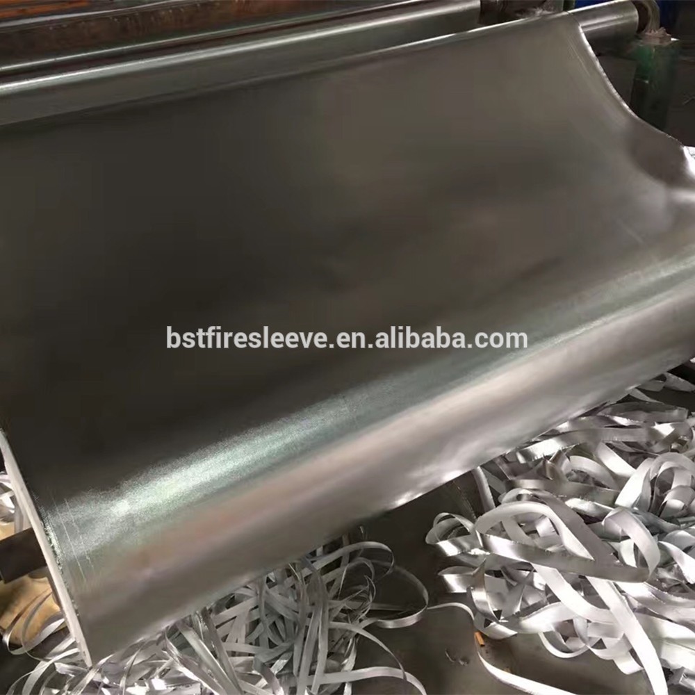 Heat Radiant Protection Aluminum Foil Backed Fiberglass Cloth