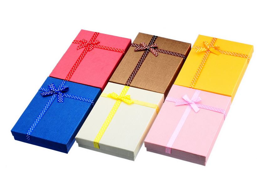 Cardboard Paper Box for Jewelry and Gift 6x5x1 Inch Thick Natural Paper Box Birthday Partay Gift Box