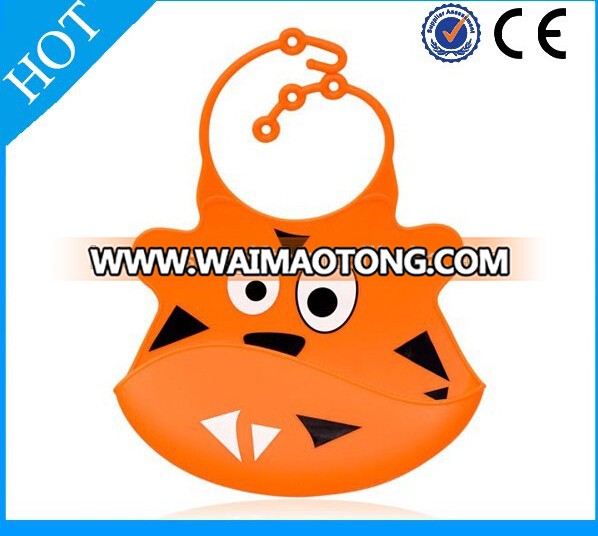 Hot selling food grade Baby bib,Wholesale silicone baby bib made in China