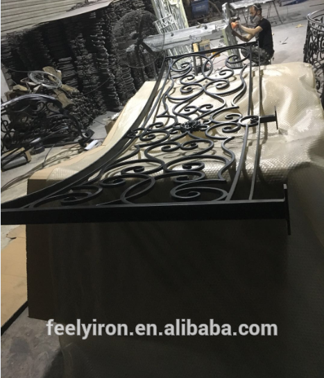 wrought iron railings for interior stairs FH-024