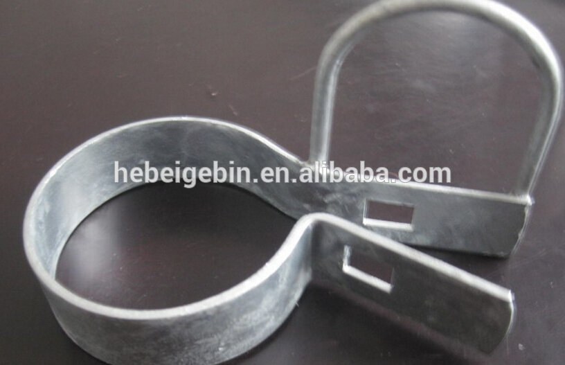 American market 1 3/8" O.D. chain link post used chain link fence fitting tension wire tension band gate frame hinge