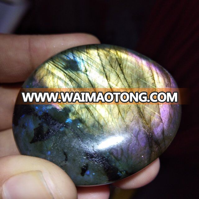 Wholesale Hot Sale Natural Small Rainbow Labradorite Polished Healing Crystal Stone