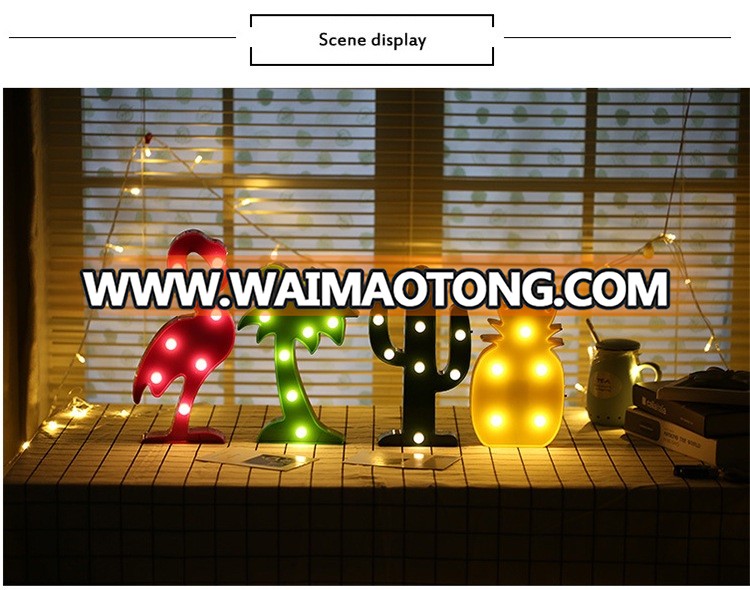 Decorative DIY LED Letter Lights Romantic Night Table Lamp For Kids Room Decorations Living Room Baby Room