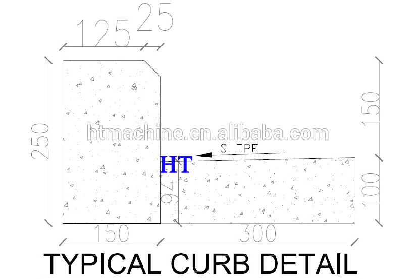 2018 New Designed Concrete Curb And Gutter Machine