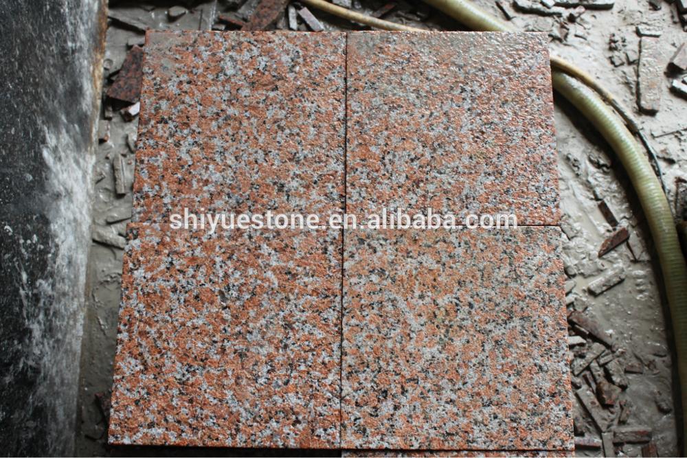 Cenxi Red, Maple Leaf Red G562 Flamed Patio Granite Cube Stone