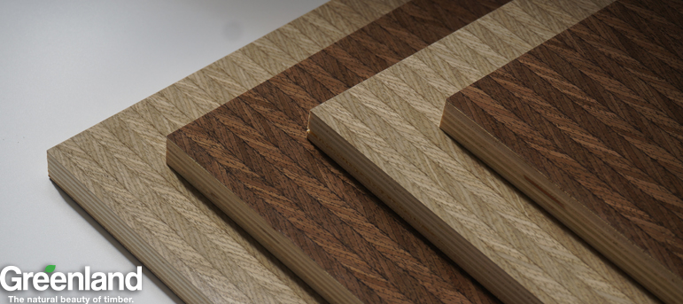 UV Engineered  Wave Wood Veneer Plywood