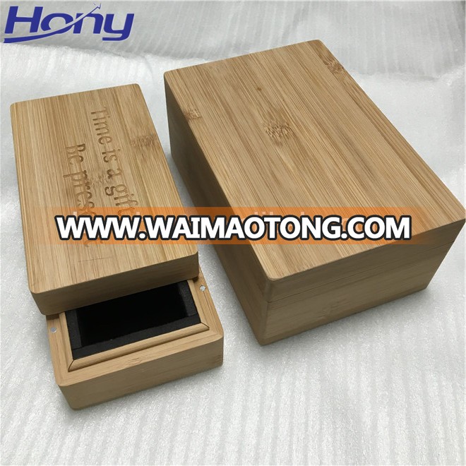 Plain Unfinished Plywood Packaging Box Gift with Lid for Jewelry Bangle