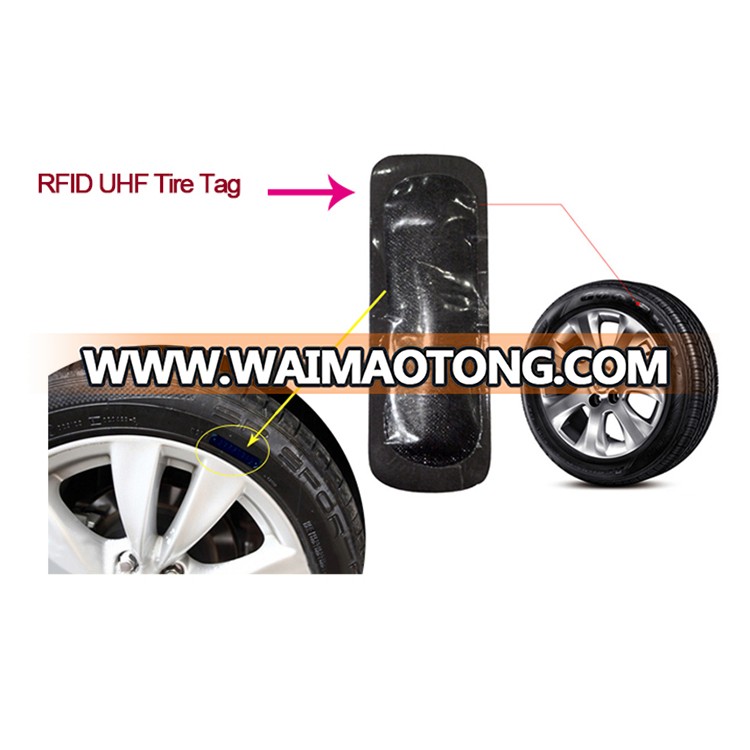 High Temperature Resistance 860-960MHZ UHF RFID Patch Tire Tag for Tire Management Solution