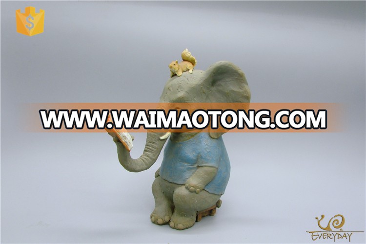 China Wholesale Antique Elephant Statue Bulk Elephant Figurine For Wedding Table Decor