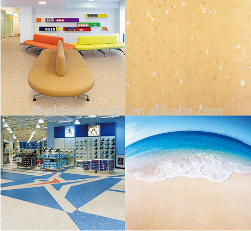 homogeneous structure PVC floor for various colors