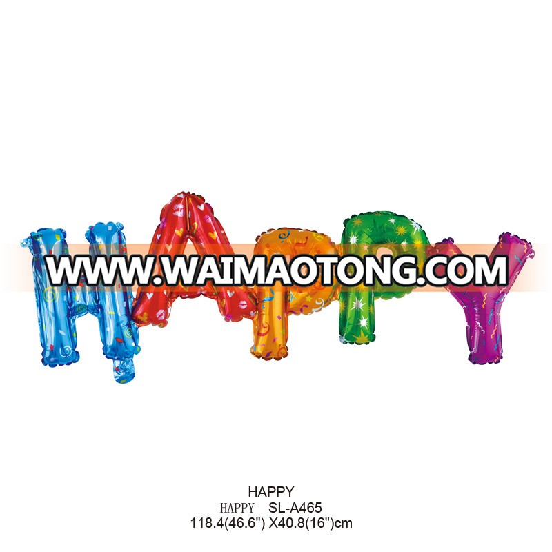 Wholesale Baby Toy Colorful Rainbow Animal Shaped Foil Balloons