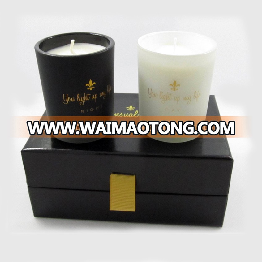 Candle with glass jar Luxury Soy Wax Customized Scented Candle In Gift Box, Aromatic