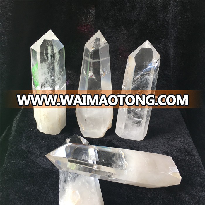 Wholesale natural clear quartz crystal point raw crystal points crystal wands