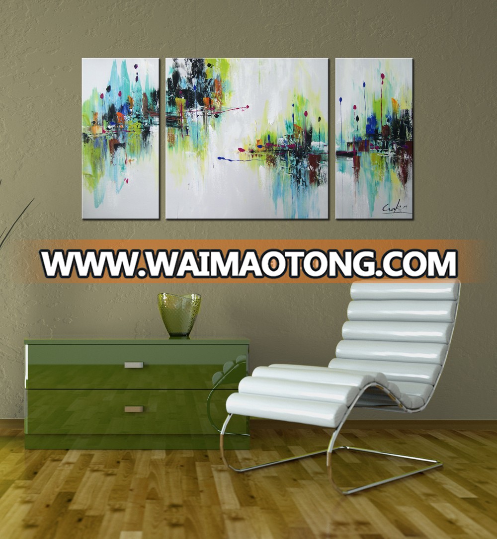 decoration oil paintings triptych on canvas