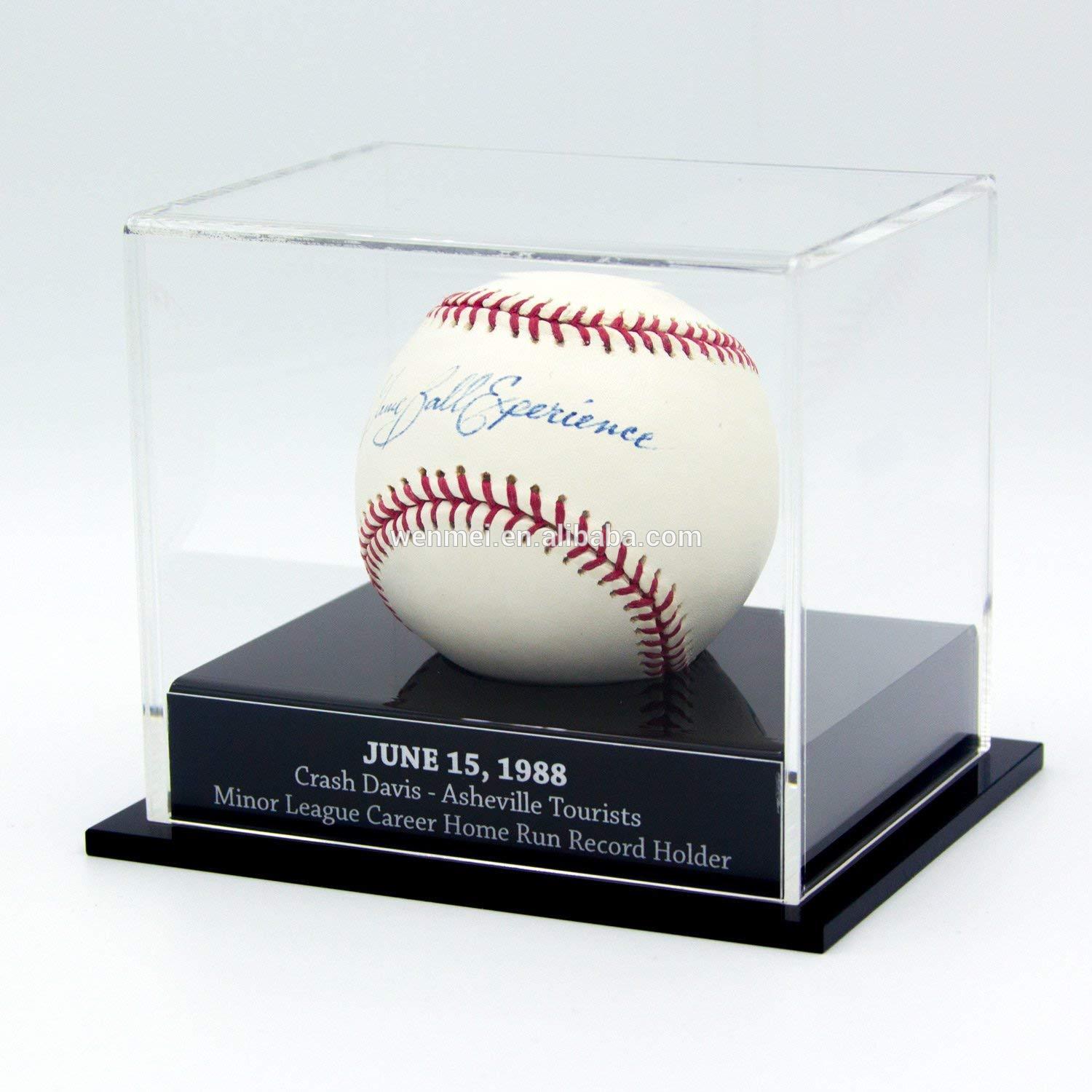 Custom Design acrylic Plexiglass Gift Box for baseball