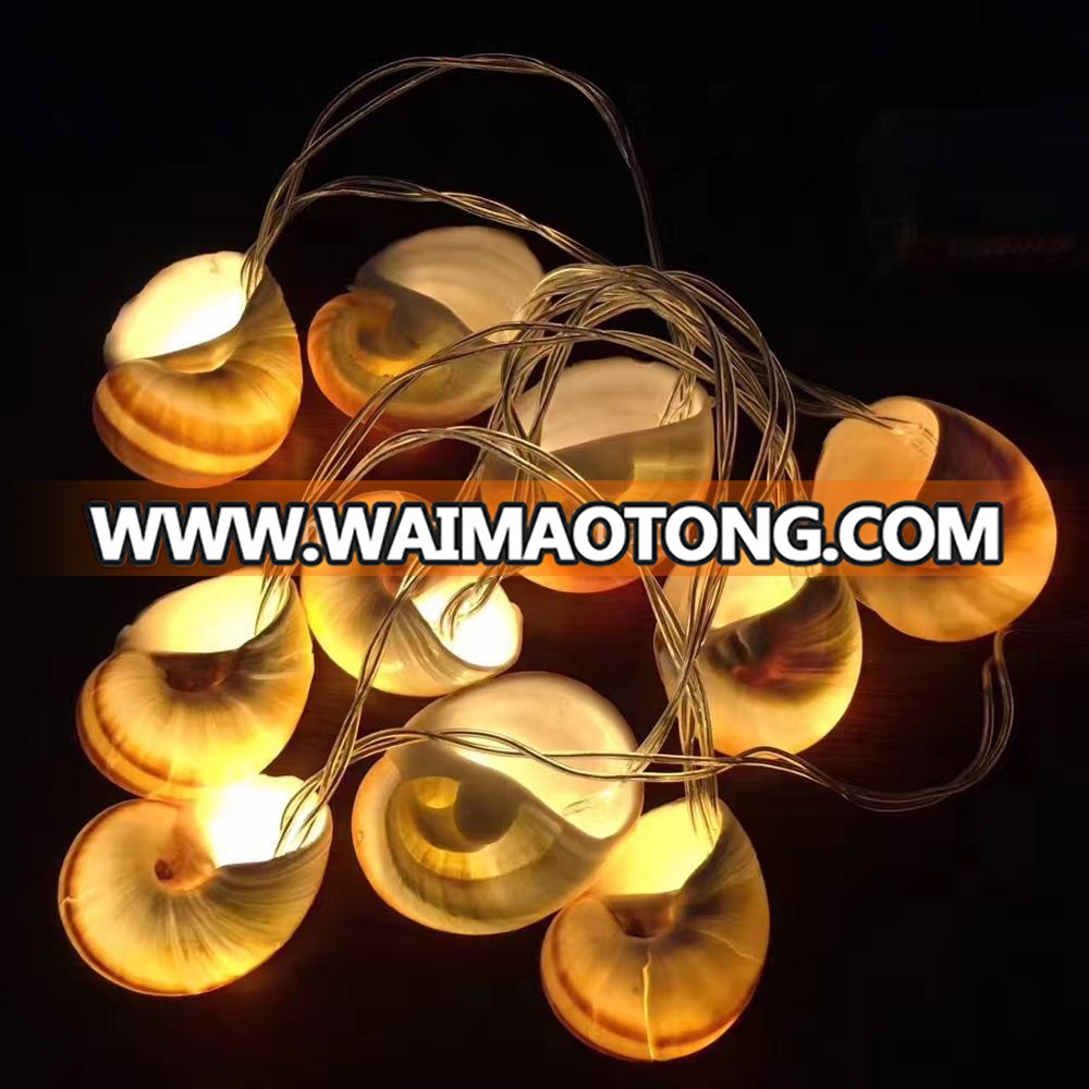 led string lights led seashell string lights battery operated led string lights for outdoor decoration