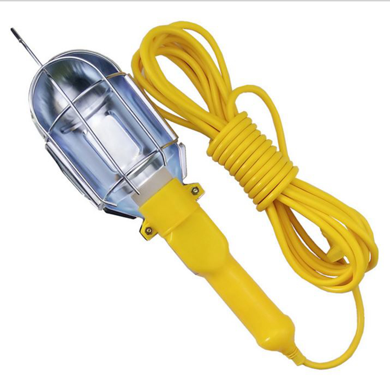 Portable Metal Shield Incandescent Utility Clamp drop trouble Work Light with Reflector