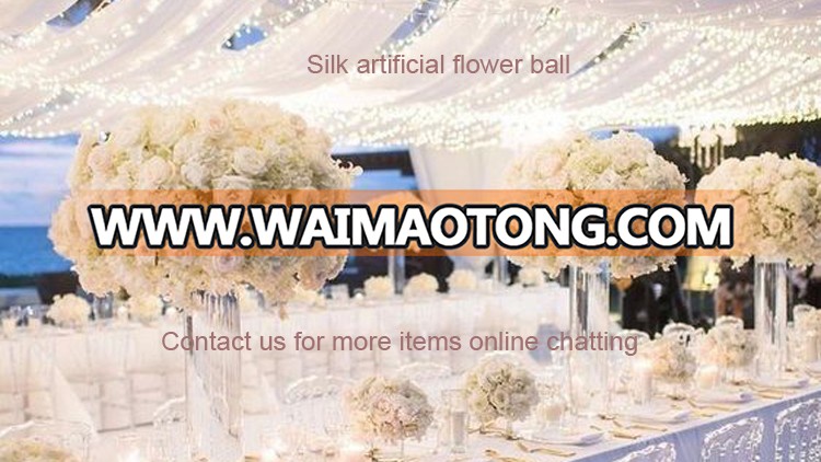 IFG customize  blush pink rose flower silk flower ball wedding centerpieces