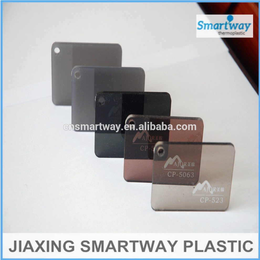 transparent plastic , colored acrylic sheets cut to size