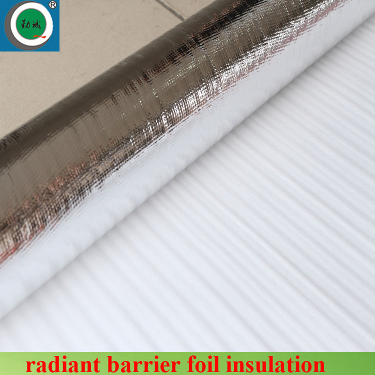 aluminum foil fireproof fabric Reflective Radiant Single Side Aluminum Foil Woven Fabric foil