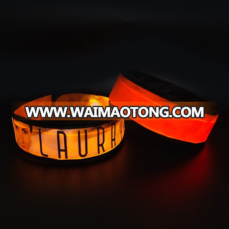 Concert party supply custom logo colorful flashing LED headband