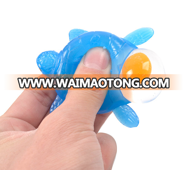 Key Ring Relieve Stress ball Funny Turtle Tortoise Squeeze Lay Egg