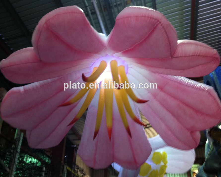 Advertising inflatable sun flower with colorful led for event decoration