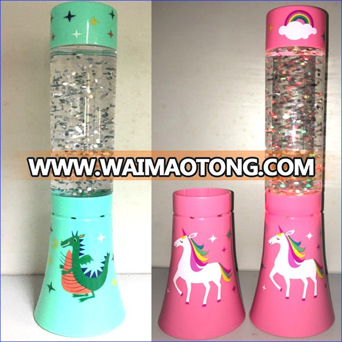 battery operated novelty glitter lamp