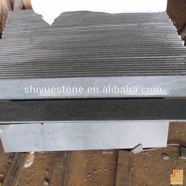 China light green stone G612 granite stair tread