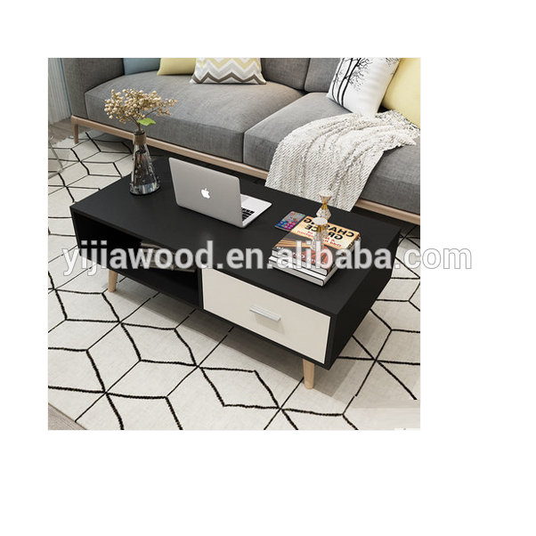 coffee table modern mdf material luxurious glass design specification