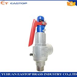 Ptfe/ Viton/ Epdm Soft Sealing Bronze/ Brass pressure Safety Relief Valve for steam water boiler