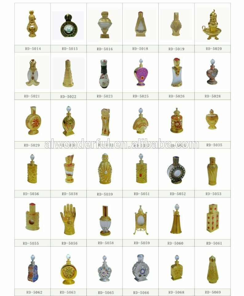 2016 decorative metal perfume bottle with colorful crystal