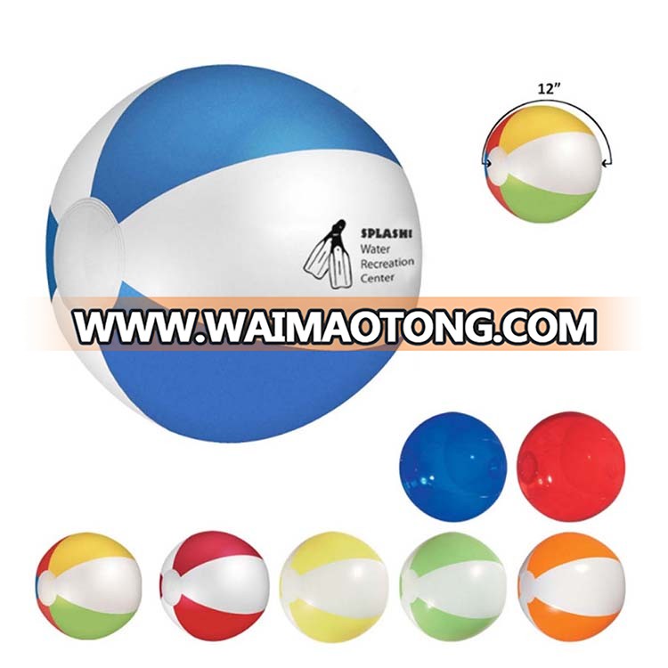 Plastic inflatable beach ball with 3D bottle inside