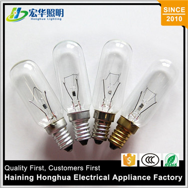 T25 40W 360 degree beam angle incandescent refrigerator oven indicator light bulb