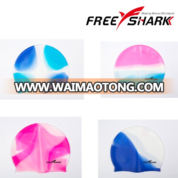 Colorful high quality silicone swim hats