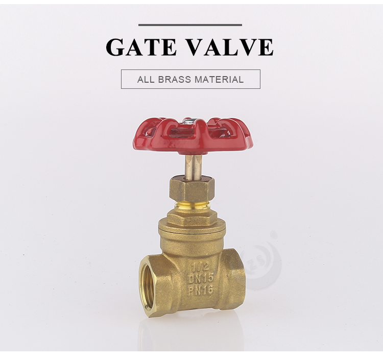 Competitive price manual slide water 1/2 inch handwheel brass stop cock sluice gate valve